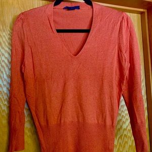 The Limited Pouf Shoulder Silk Cashmere Sweater